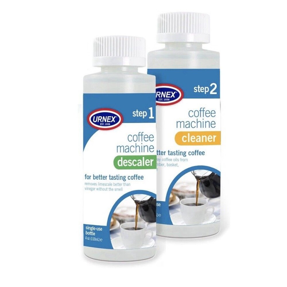 Cleaner Maker Descaler Kit 2 Single Use Bottles Urnex Coffee Professional Home